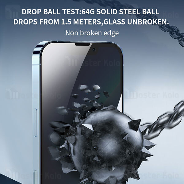 گلس تمام صفحه تمام چسب آیفون Apple iPhone 15 Pro SG Stronger Glass